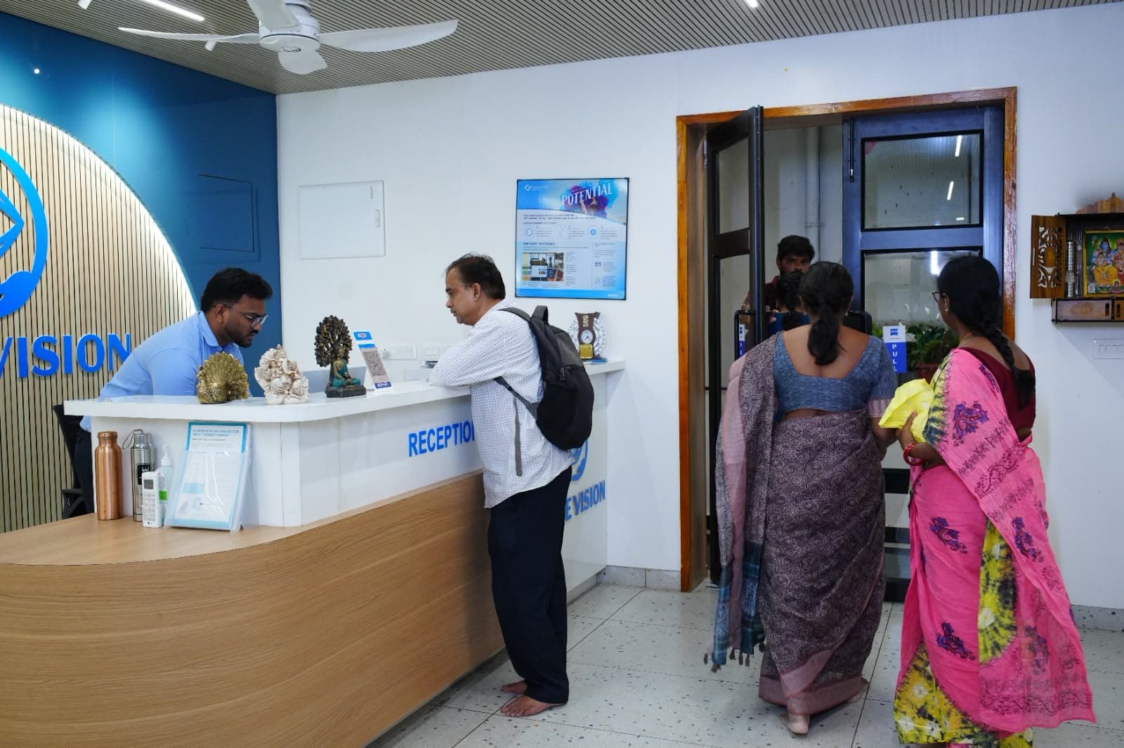Eye doctor consultation at Safe Vision Eye Hospital