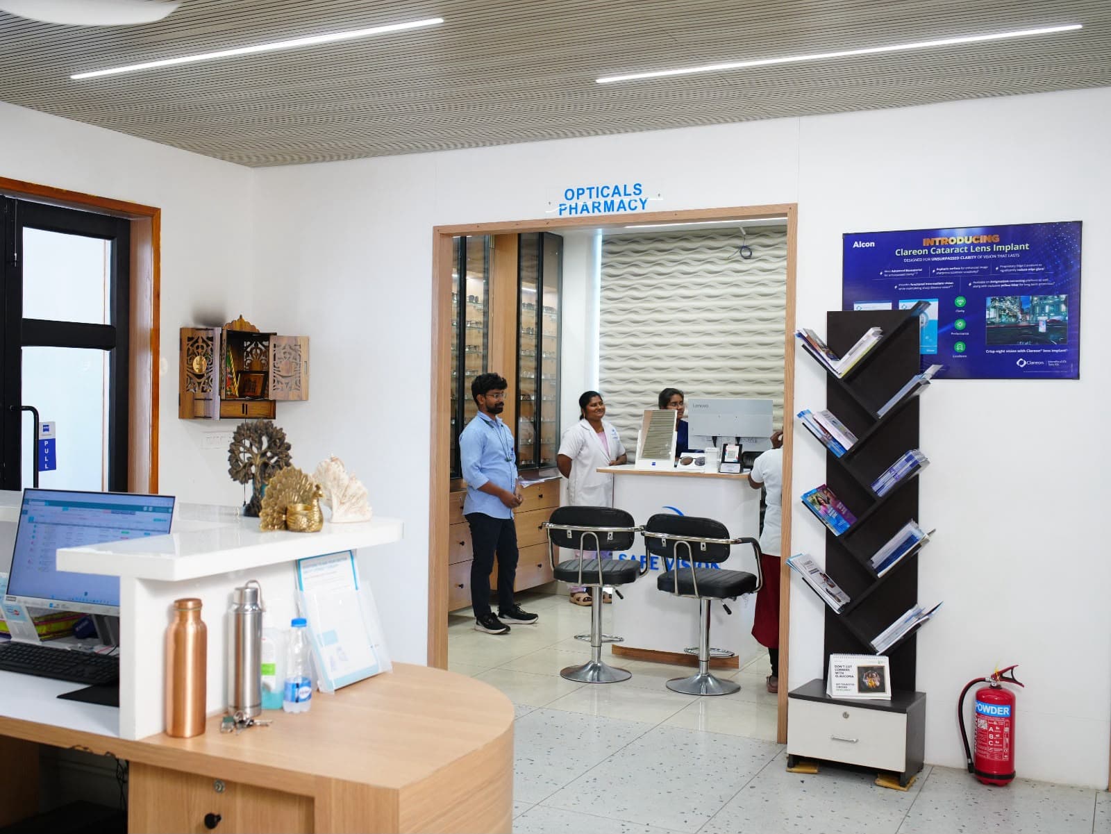Pharmacy area at Safe Vision Super Speciality Eye Hospital
